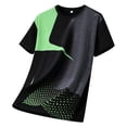 thumbnail image 4 of BRGZLK Athletic T-Shirt for Men Summer Moisture Wicking Quick Dry Short Sleeve Shirts Trendy Print Lightweight Comfortable Sports Tee Tops Green XXL, 4 of 5