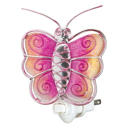 

Regal Art and Gift Pink Butterfly Night Light