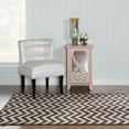 thumbnail image 6 of Linon Salonika Chevron Reversible Woven Wool 5'x8' Rug in Brown, 6 of 7