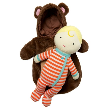 UPC: 0011964478569 | Manhattan Toy Snuggle Baby Doll & Hooded Bear Sleep Sack