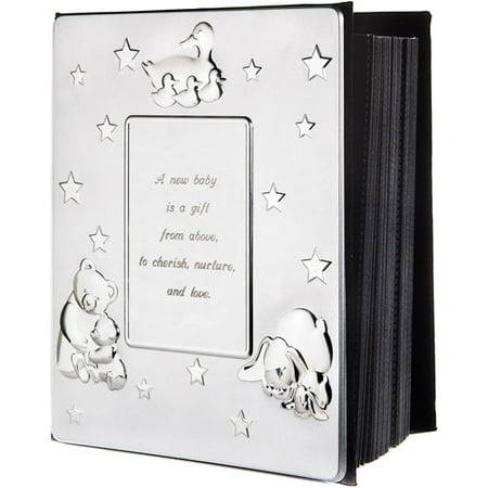 Personalized Gloria Duchin Engraved Silvertone Baby Photo Album