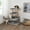 Gray, variant on Naomi Home Nala Cat Tree for Large Cats, Cat Activity with Scratching Post, Cat Tower for Large Cats, 3 Level Cat Play Perch, Cat Climbing Tower, Cat Tree for Indoor Cats, Multi-Level Cat Condos-Gray