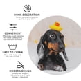thumbnail image 4 of Disketp Dachshund Sitting In Bathtub Funny Coasters,4 Pcs Leather Coasters With Holder, Perfect Housewarming Hostess Gifts,Protect Furniture From Water Marks Scratch And Damage, 4 of 9