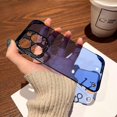 thumbnail image 4 of Compatible with iPhone 14 Pro Max Frameless Case Ultra Thin Clear Glossy Hard PC Metal Bumper Fashion Luxury Protection Shockproof Case for Women Girls, 4 of 6