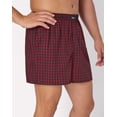thumbnail image 5 of Hanes Originals Ultimate Men's Cotton Stretch Woven Boxer Underwear, Red/Black Plaids, 3-Pack Small Black Red Checkers L, 5 of 10