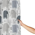 thumbnail image 4 of XMXT Waterproof Shower Curtain Liner with Iron Hooks, Cartoon Elephant Background Shower Curtains for Bathroom Decor Accessories, 72 x 72 inches, 4 of 8