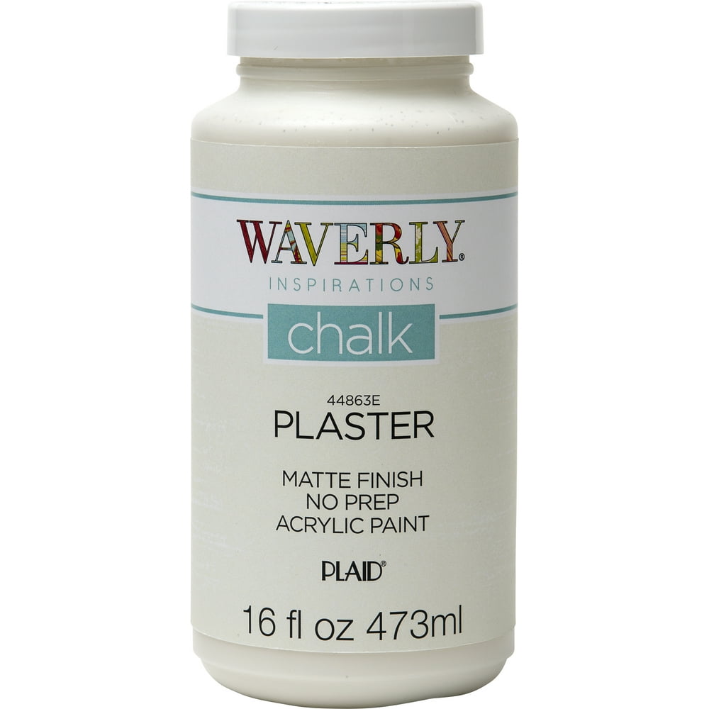 Waverly Inspirations 44863E Chalk Paint, Ultra Matte, Plaster, 16 fl oz