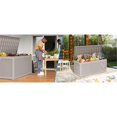 thumbnail image 6 of CRO Decor 260 Gallon Light Coffee Color Outdoor Waterproof Storag Box for Yard, 6 of 9