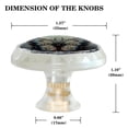thumbnail image 4 of HemaKayy 4 Pack 1.37" Decorative Cabinet Knobs - Elegant ABS Glass Handles for Home Furniture Decor - Dresser Drawer Door Pulls - Perfect for Kitchen Bedroom - Dark Style Butterfly, 4 of 7
