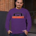 thumbnail image 4 of Cincinnati Skyline Football Long Sleeve T-shirt Bleed Orange and Black Game Day Fantasy League Champions Tailgating, 4 of 7
