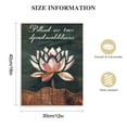 thumbnail image 2 of JEUXUS  Lotus Flower Canvas Wall Art Inspirational Quotes Poster Spa Picture Prints Wall Decor for Yoga Meditation Spiritual Room Decor (Lotus Flower-2), 2 of 5