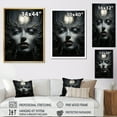 thumbnail image 4 of Designart "Eternal Eclipse In Surrealistic Portrait" Surrealism Floater Framed Canvas Wall Art, 4 of 5