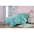 thumbnail image 3 of Your Zone 7 Piece Teal Unicorn Grove Polyester Bedding Set for Girls, Full, 3 of 11
