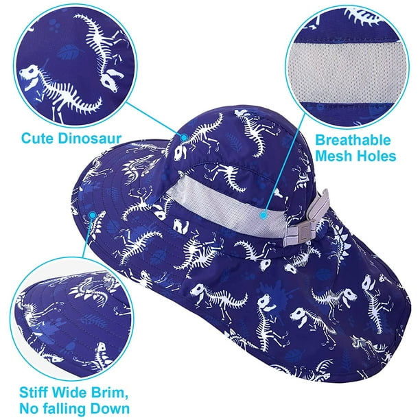 Ffiy Kids Mesh Sun Hat Uv Protection Summer Beach Hat Toddler Fishing Hat Kids Wide Brim Bucket Hat For Boy Girls 2-9 Years Other 