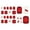 A, variant on Mcolor Summer Toe Nail Polish Stickers Full Nail Wraps for Women Self Adhesive Nail Polish Strips for Toes Gel Nail Strips Toenail Manicure Sticker