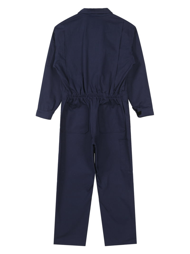 inhzoy Mens One Piece Work Jumpsuit Long Sleeve Zip-Up