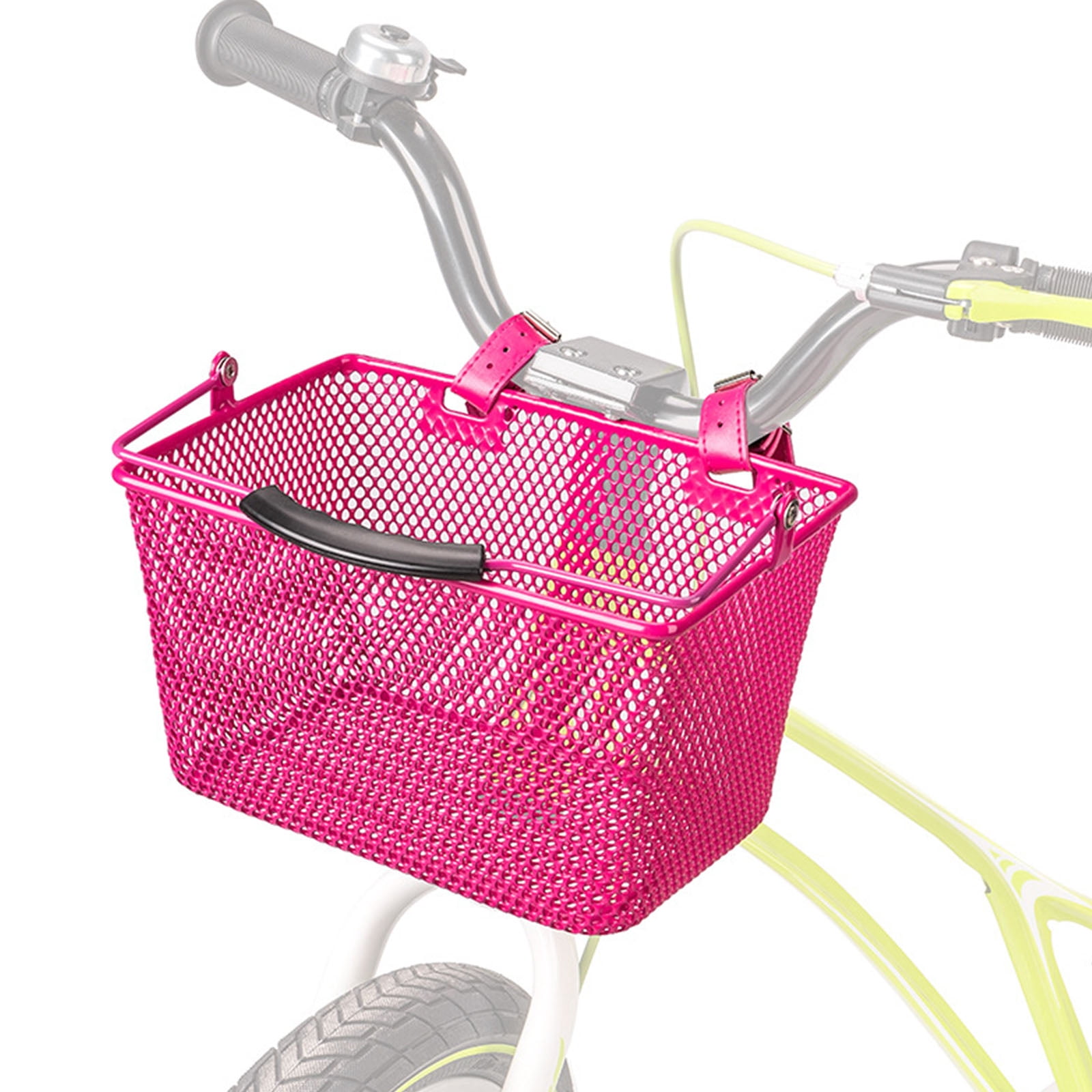 Durability Irons Child Bike Basket Convenient Storage Bike Front Basket Family Outings Accessory