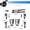 5D CF BLACK, variant on For Audi A4 A5 B9 2017-2024 Interior Central Control Panel Door Handle Carbon Fiber Stickers Decals Car Styling Accessories