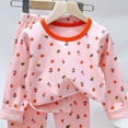 thumbnail image 5 of CAUYDY 4T 5T Unisex Little Kid Clothes Baby Boys Pajamas Toddler Girls Sleepers Long Sleeved T-Shirt and Pants 2Pcs Set Cute Fall Winter,Pink, 5 of 5