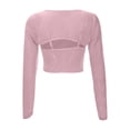 thumbnail image 4 of Women's Lace Hollow Out Camisole Slim Fit Low Cut Sleeveless Tank Top Sheer Mesh See Through Crop Top for Casual Wear Dance Ripped Top Women Pocket Top, 4 of 4