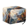 thumbnail image 6 of HELLHERO Wolf Mountain Print Toaster Cover Universal 2 Slice with Drawstring, Dustproof Waterproof Easy to Clean Toaster Cover (11.4"x7.8"x7.4"), 6 of 8