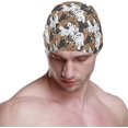 thumbnail image 2 of FYBTO Swimming Cap Three Bears Funny Panda Unisex Adult FYBTO Polyester, 2 of 4
