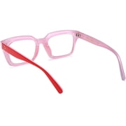 FEISEDY Classic Square Eyewear Non-prescription Thick Glasses Frame for Women B2461