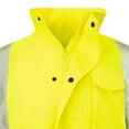 thumbnail image 6 of JORESTECH Hi-Vis Safety Raincoat, ANSI Class 3 (Yellow, 2XL), 6 of 10