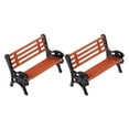 thumbnail image 4 of 2pcs Mini House Bench Miniature Fairy Garden Bench Doll House Bench Decor, 4 of 5