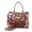 Brown, variant on Hummingbird Vintage Sugar Scratch & Stain Resistant Top-Handle Bag