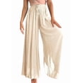 thumbnail image 2 of Pantalones Casuales para Mujer, con Cintura Elástica y Pierna , con Bolsillos. Albaricoque XL, 2 of 9
