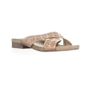 Rialto Womens Alix Fabric Open Toe Casual Slide Sandals