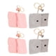 thumbnail image 3 of 4 mini billeteras con llavero para mujer, monedero pequeño, monedero peludo, contenedor de monedas, 3 of 8