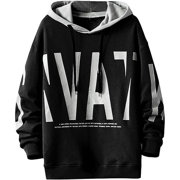 Sudadera con capucha para hombre, jersey para exteriores, blusa, ropa de calle, jersey urbano, sudadera con capucha con estampado informal, otoño e invierno