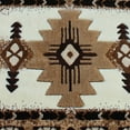 thumbnail image 6 of Emma + Oliver Fe 2x7 Ivory Olefin Accent Rug with Complementary Southwestern Pattern in Beige, Black and Brown and Jute Backing, 6 of 6