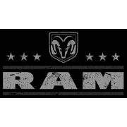 JH Design Men's Dodge Ram Pullover Hoodie American Flag 2 Sided