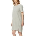 thumbnail image 2 of Buffalo Women's Striped Soft Cotton Blend Jersey T-shirt Mini Dress (Black, XL), 2 of 8