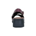 thumbnail image 4 of 24 HOUR COMFORT Sally Women Extra Wide Width Open-Toe Slingback Buckle Open Back RED 9, 4 of 7