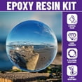 Epoxy Resin Kit 32 OZ, Clear Crystal Resina Epoxica Food Safe, Casting