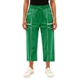 thumbnail image 6 of Delayuji Womens Capri Pants Casual Summer Baggy Wide Leg Pants Elactic Waist Barrel Pants Women With Pockets, 6 of 6
