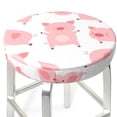 thumbnail image 3 of Bingfone13 inch Padded Round Bar Stool Cover Cushion with Elastic Fabric Round Chair Seat - Kawaii Pigs, 3 of 7
