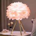 thumbnail image 5 of Lámpara de mesa LED triangular dorada con luz suave, con encendido y apagado táctil, perfecta para mesita de noche y decoración, enchufe europeo, 5 of 5
