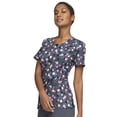 thumbnail image 3 of Infinity Scrubs Top For Women Round Print Neck CK609, 3 of 6