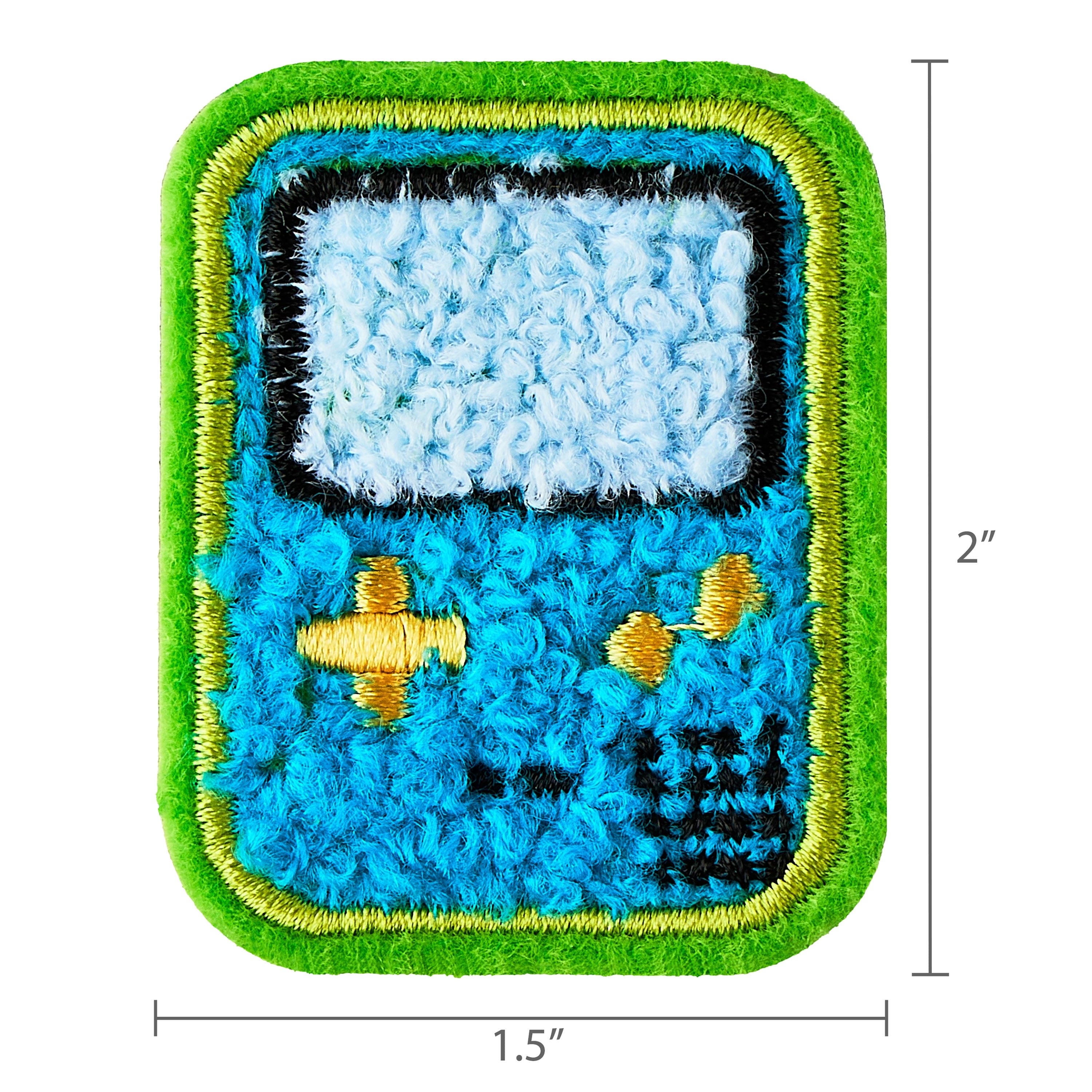 Pen+Gear Chenille Patch Stickers, 4 Count, Video Game, For Backpacks, Lunch Kits and Students