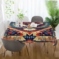 thumbnail image 3 of Yayeee Tablecloths 54" x 54" Rectangle Wrinkle Resistant Party Table Cover, Beige Geometric Eagle, 3 of 8