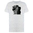 thumbnail image 1 of Gorilla With Boombox T-Shirt Men -Image by Shutterstock, Male Medium, 1 of 2