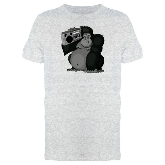 Gorilla With Boombox T-Shirt Men -Image by Shutterstock, Male Medium