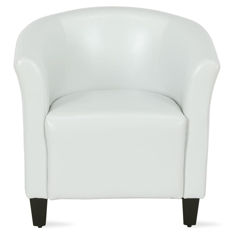 Dorel Living Bermuda Accent Office Reception Chair in White Walmart