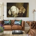 thumbnail image 3 of Pair of Goats Poster Decorative Painting Canvas Wall Art Living Room Posters Bedroom Painting,Unframe-style,12x18inch(30x45cm), 3 of 8