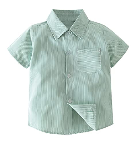 Green button down shirt boys Clearance
